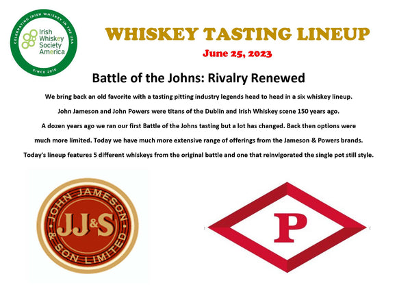 IWSA Tasting Lineup - Battle of the Johns: Rivalry Renewed