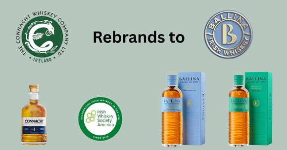 Connacht Distillery Rebrands to Ballina Irish Whiskey