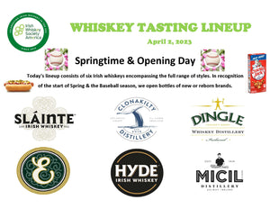 IWSA Tasting Lineup - Springtime and Opening Day