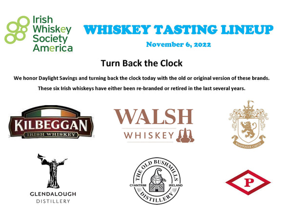 IWSA Tasting Lineup- Turn Back the Clock