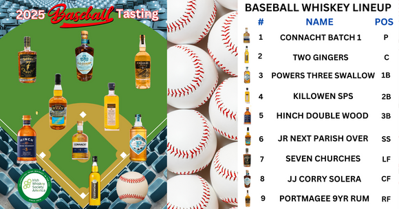 IWSA Whiskey Lineup - 2025 Baseball Tasting